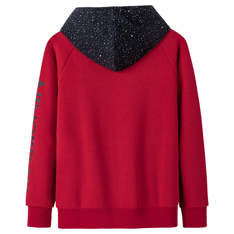 (GS) Air Jordan Jumpman Classics II Pullover Hoodie 'Red Black' JD2012095GS-013