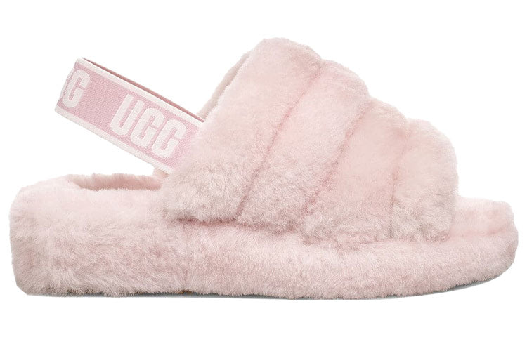 (WMNS) UGG Fluff Yeah Slide Thick Sole Shoe Pink 1095119-SLPN