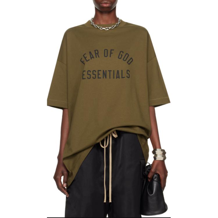 Fear of God Essentials Jersey Crewneck Tee 'Olive' 125BT244194F