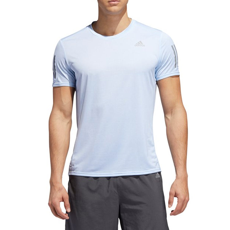 adidas Rs Cooler Ss M Running Sports Short Sleeve Blue DZ7253