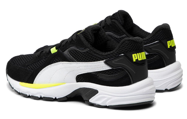 PUMA Unisex Axis Plus Suede Low-Top Running Shoes Black/White 370286-07