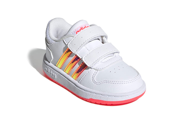 (TD) adidas Hoops 2.0 'White Pink Purple' FW7614