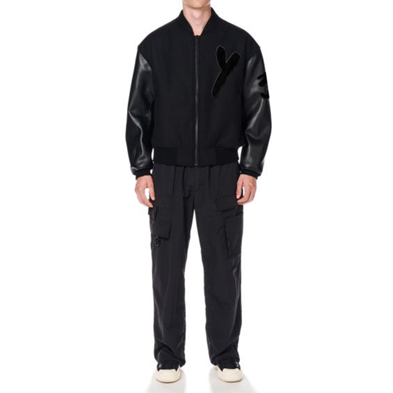 adidas Y-3 Letterman Jacket 'Black' IA3101
