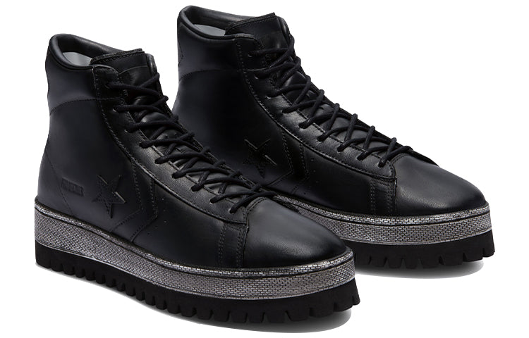 Converse Unisex Trek Pro Leather Sneakers Black/Grey 172917C