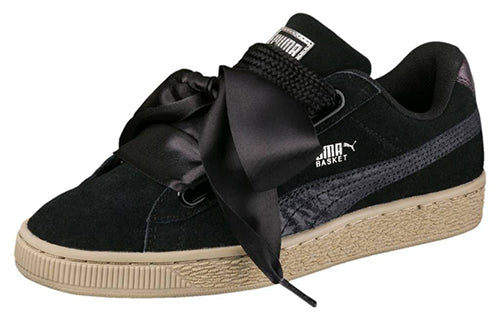 (WMNS) PUMA Suede Heart 'Safari - Black' 364083-03