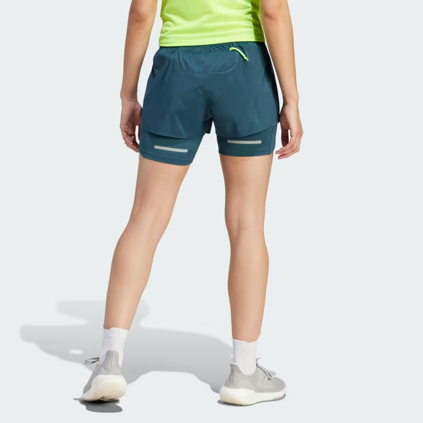 (WMNS) adidas Ultimate Two-In-One Shorts 'Turquoise' HZ4481