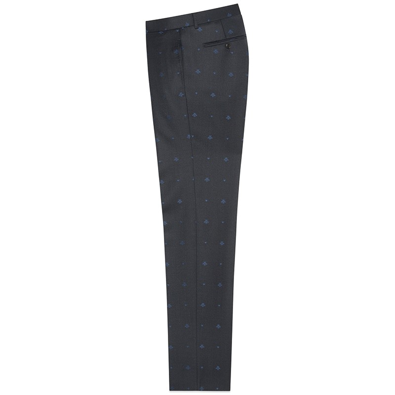 Gucci Bees And Hearts Monaco Suit 'Grey Blue' 554100-Z559J-4265
