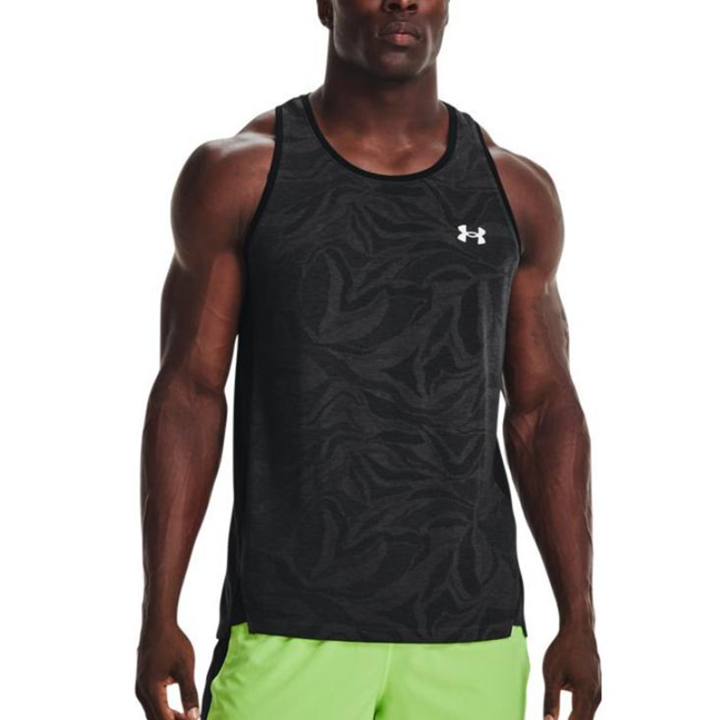 Under Armour Streaker Jacquard Singlet 'Black' 1369748-001