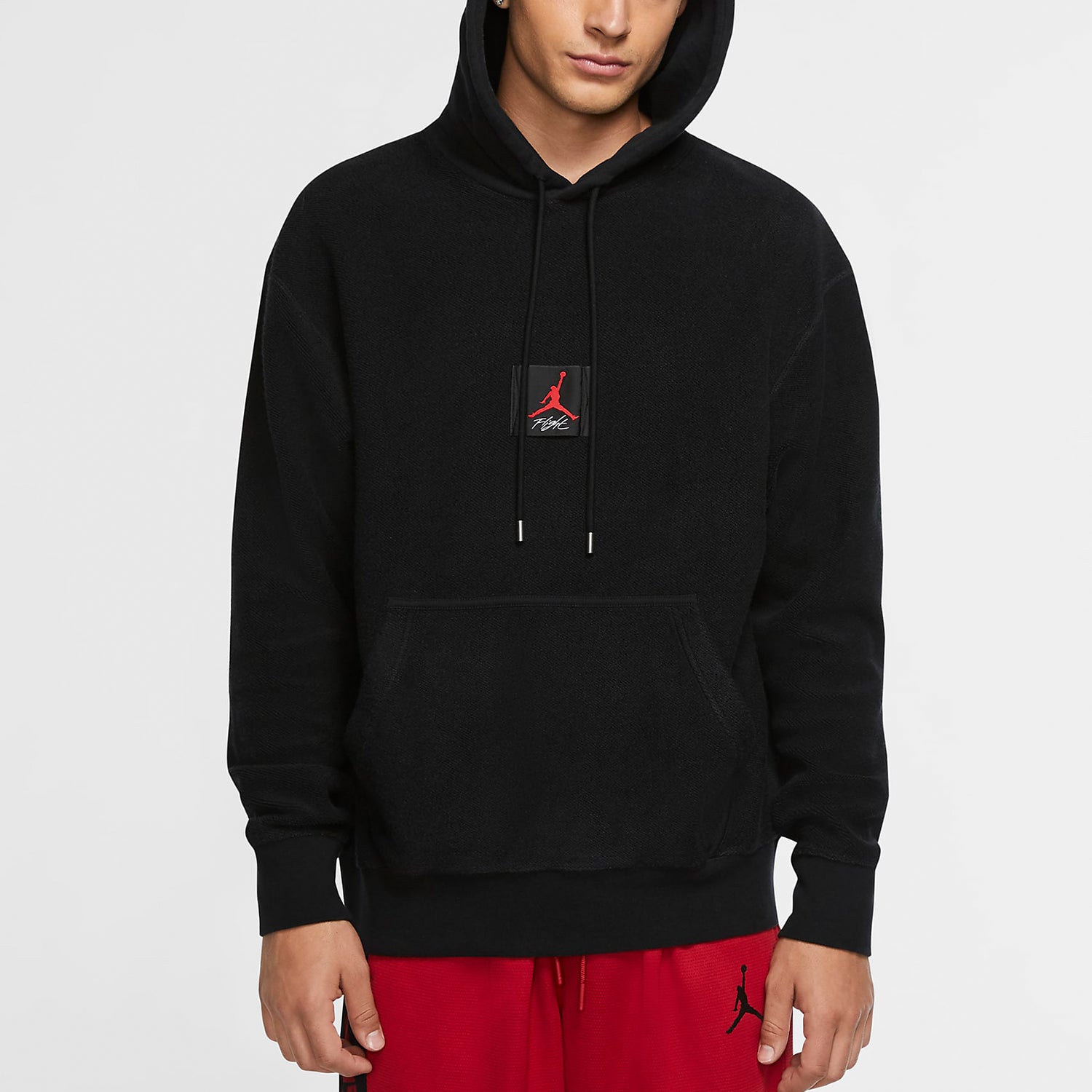 Air Jordan Flight logo Printing Woven Casual Sports Pullover Black CZ1206-010