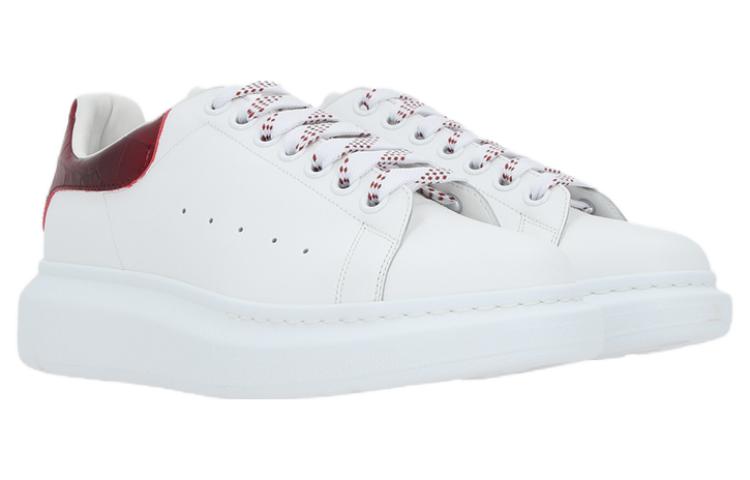 (WMNS) Alexander McQueen Oversized Sneaker 'Burgundy Crocodile' 718233WICG69088