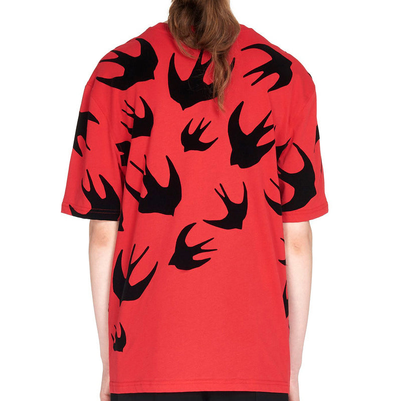 McQ Alexander McQueen Cotton Short Sleeve Red 494256-RLT73-6100
