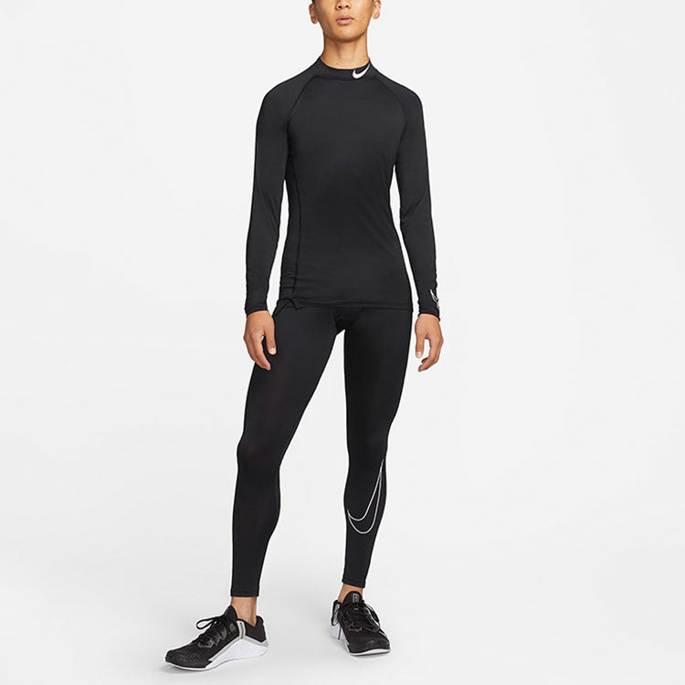 Nike Running Sports Training Tight Long Sleeves Gym Clothes Black DD1987-010