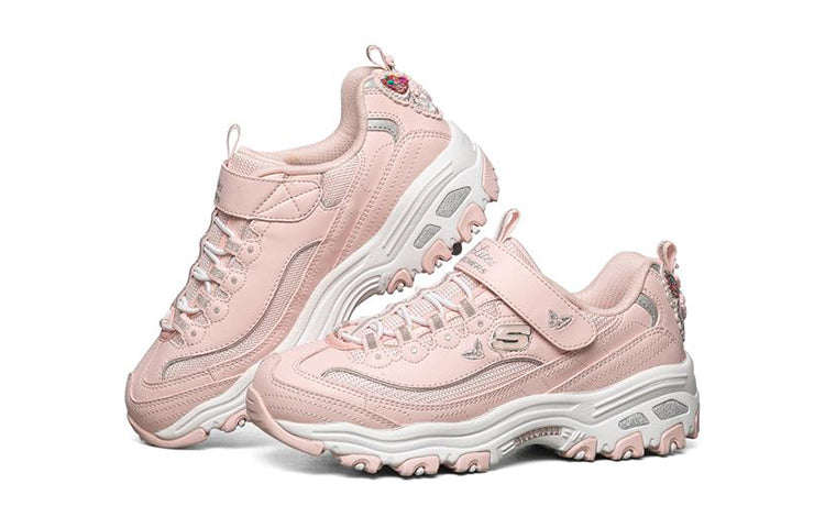 Skechers D'Lites Low-Top Running Shoes K Pink/Red 664155L-PNK