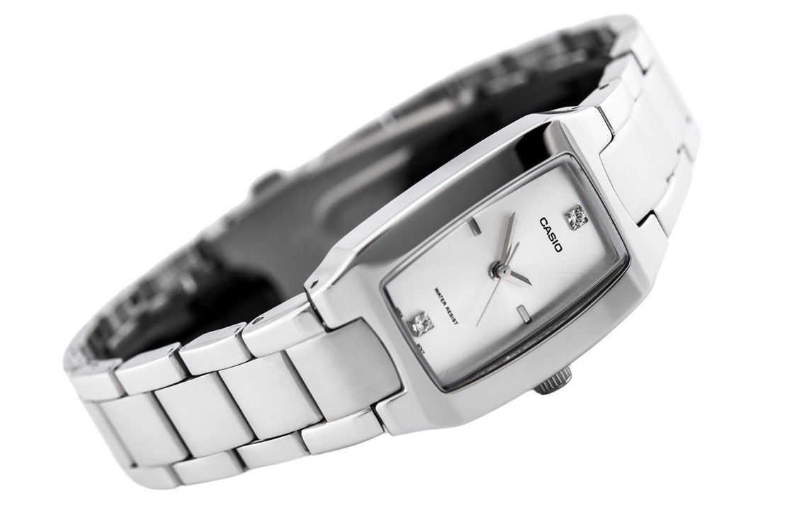 CASIO Metal HandsQuartz WhiteDial Plate Waterproof Silver Analog LTP-1165A-7C2