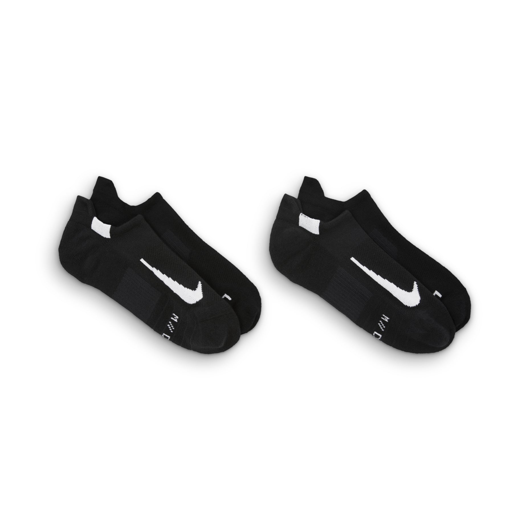 Nike Casual Sports Breathable Running Socks Couple Style 2 Pairs Black SX7554-010