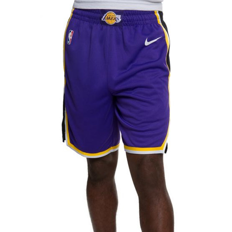 Nike LA Lakers Lebron James Basketball Pants For Men Black/Purple AJ5615-504
