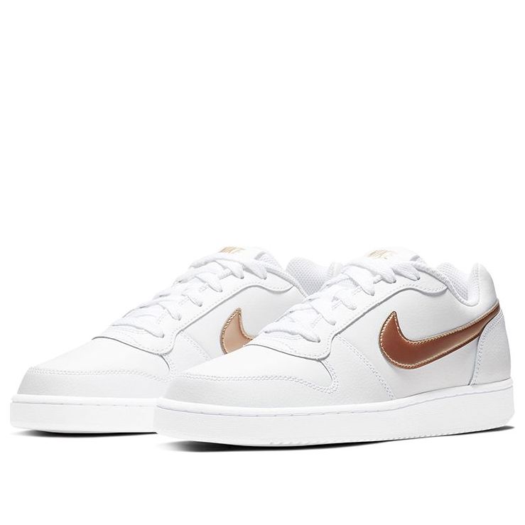 (WMNS) Nike Ebernon Low Sneakers White/Gold BV1156-002