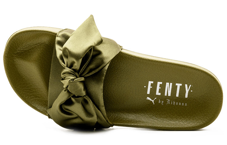 (WMNS) PUMA Fenty x Bow Slide 'Olive' 365774-01