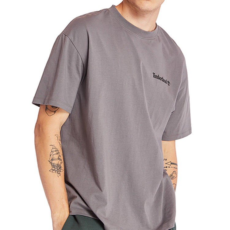 Men's Timberland SS20 Round Neck Printing Short Sleeve Gray A28NC033