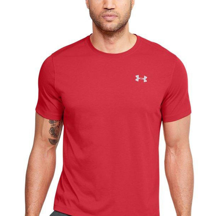 Men's Under Armour Swyft Running Sports Short Sleeve Red 1347412-608