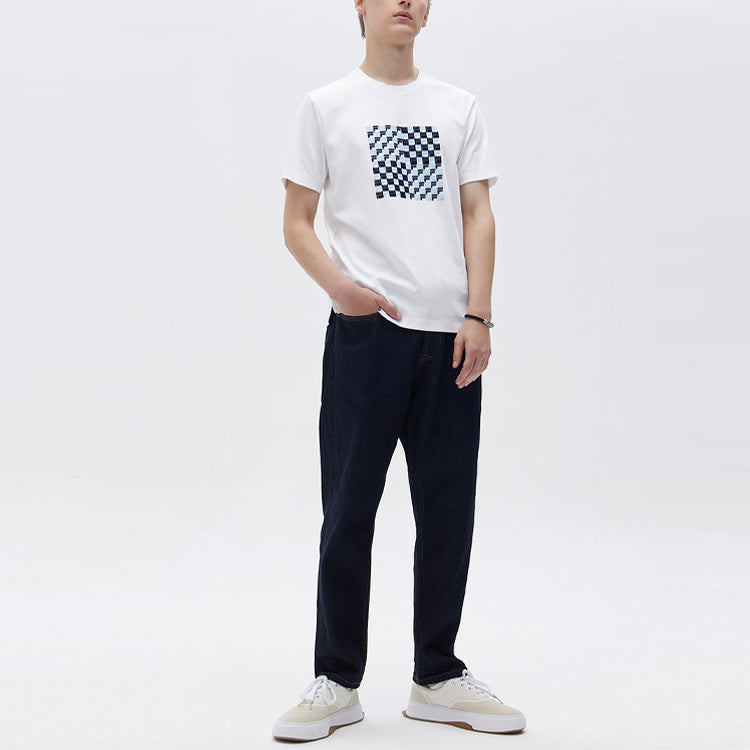 FILA Logo Printing Sports Loose Short Sleeve White F11M121104F-WT