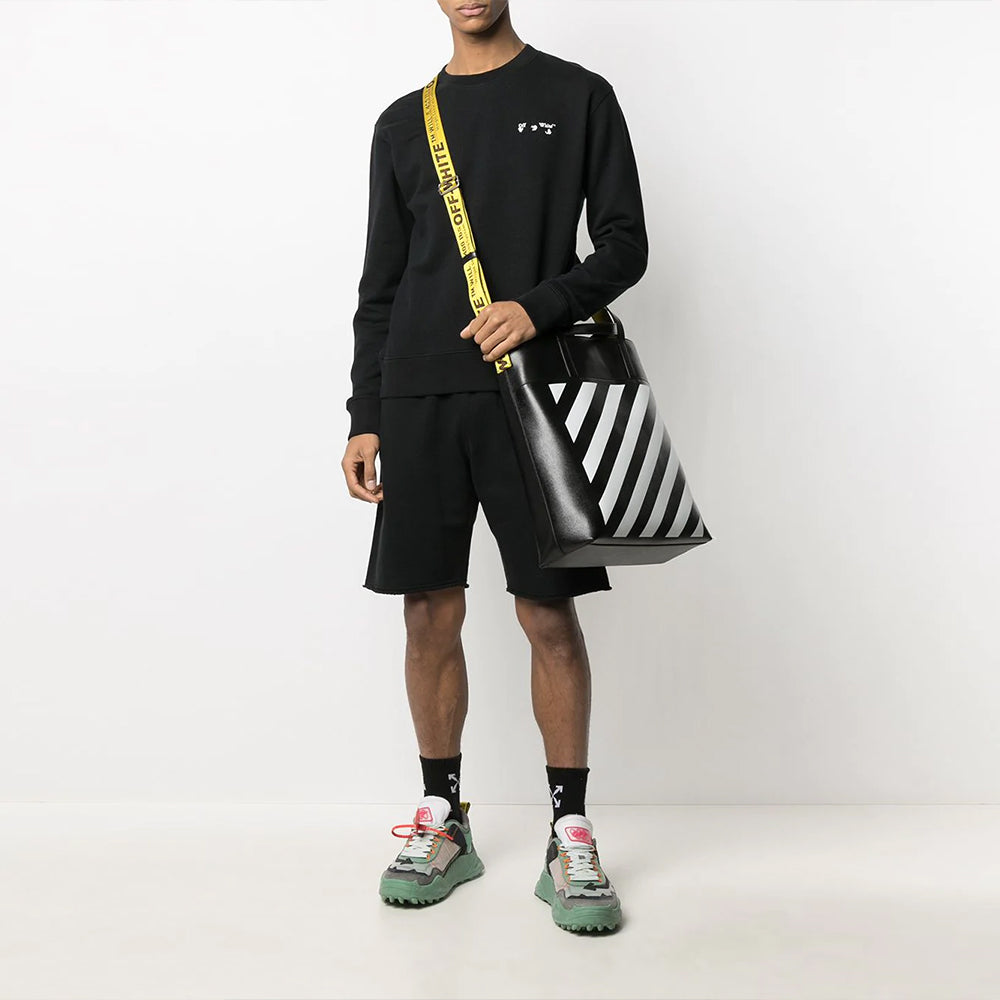 Off-White Logo Leather Tote 'Black' OMNA151R21LEA0011001