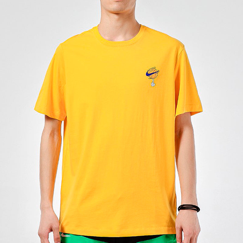 Nike x SPACE JAM Crossover Cartoon Printing Sports Round Neck Short Sleeve Gold Color DH3826-739