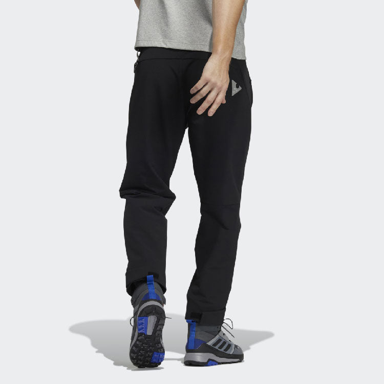 Men's adidas Logo Casual Breathable Sports Pants/Trousers/Joggers Black H13843