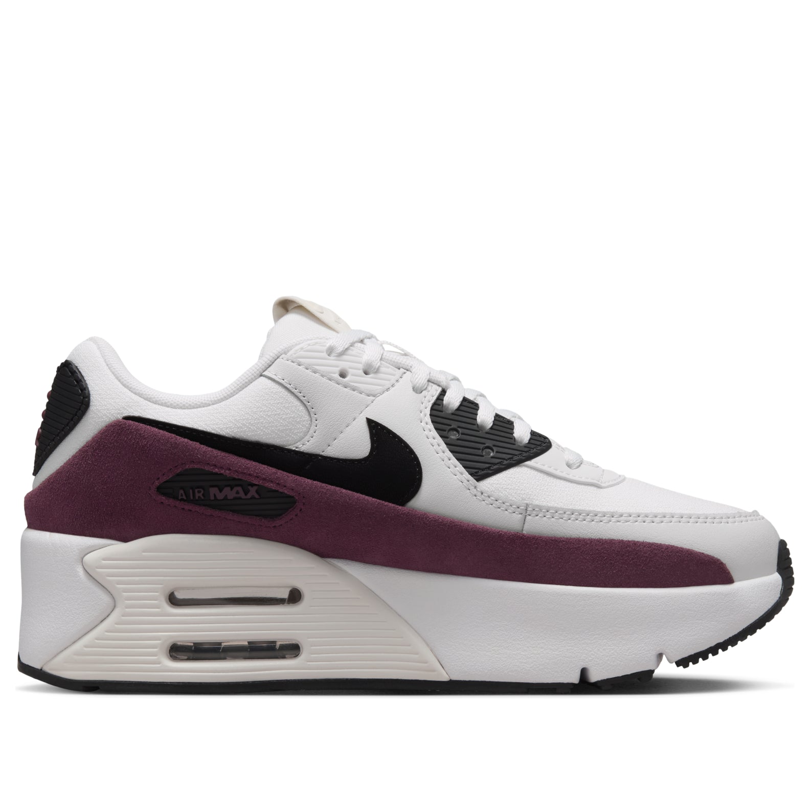 (WMNS) Nike Air Max 90 LV8 'Sail Night Maroon Phantom Black' FD4328-107