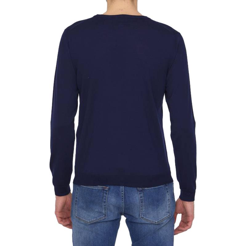 Gucci Wool Sweater With Horsebit Intarsia 'Blue' 730974-XKCOR-4011