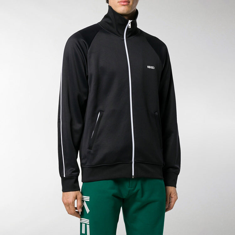 Men's KENZO Zipper Casual Long Sleeves Jacket Black F965BL7514CA-99