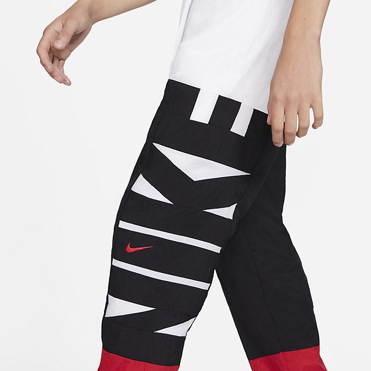 Nike Dri-fit Starting Five Basketball Sweatpants 'Black University Red' CW7351-100