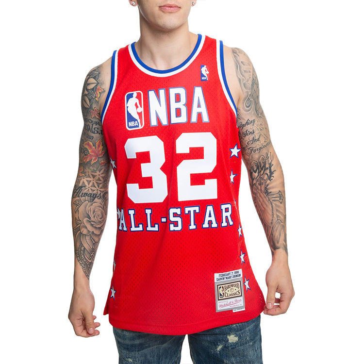 Mitchell & Ness Swingman Retro All-Star Game 1988 #32 Magic Johnson SMJYCP19048-ASWRED188EJH