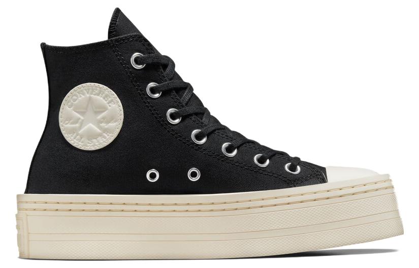 (WMNS) Converse Chuck Taylor All Star Modern Lift Platform Canvas 'Black Egret' A06141C