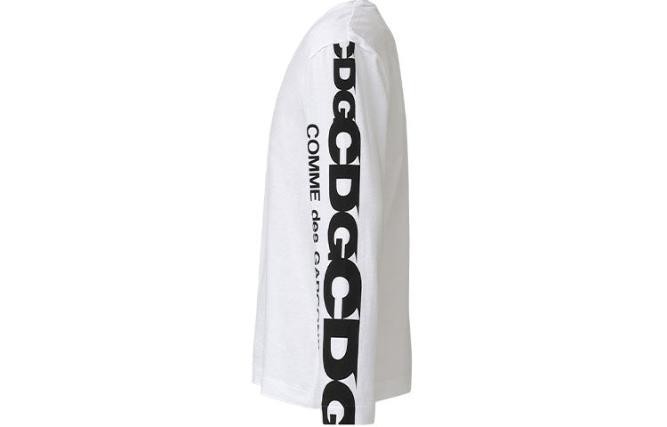 COMME des GARCONS CDG String mark Logo Long-sleeve Tee 'White' SZ-T008-051-2