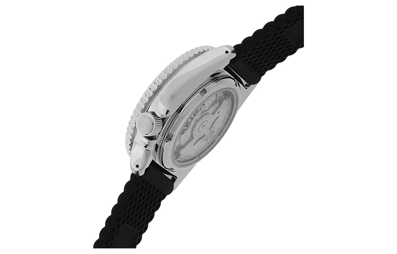 Men's SEIKO No. 5 Series Rubber Strap Black Sports Mechanical Watch SRPD73k2 SRPD73K2