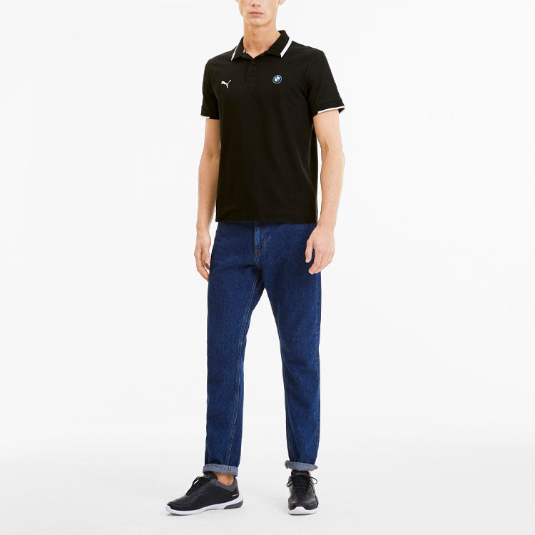 PUMA x BMW Motorsport Polo Shirt 'Black White' 596101-01
