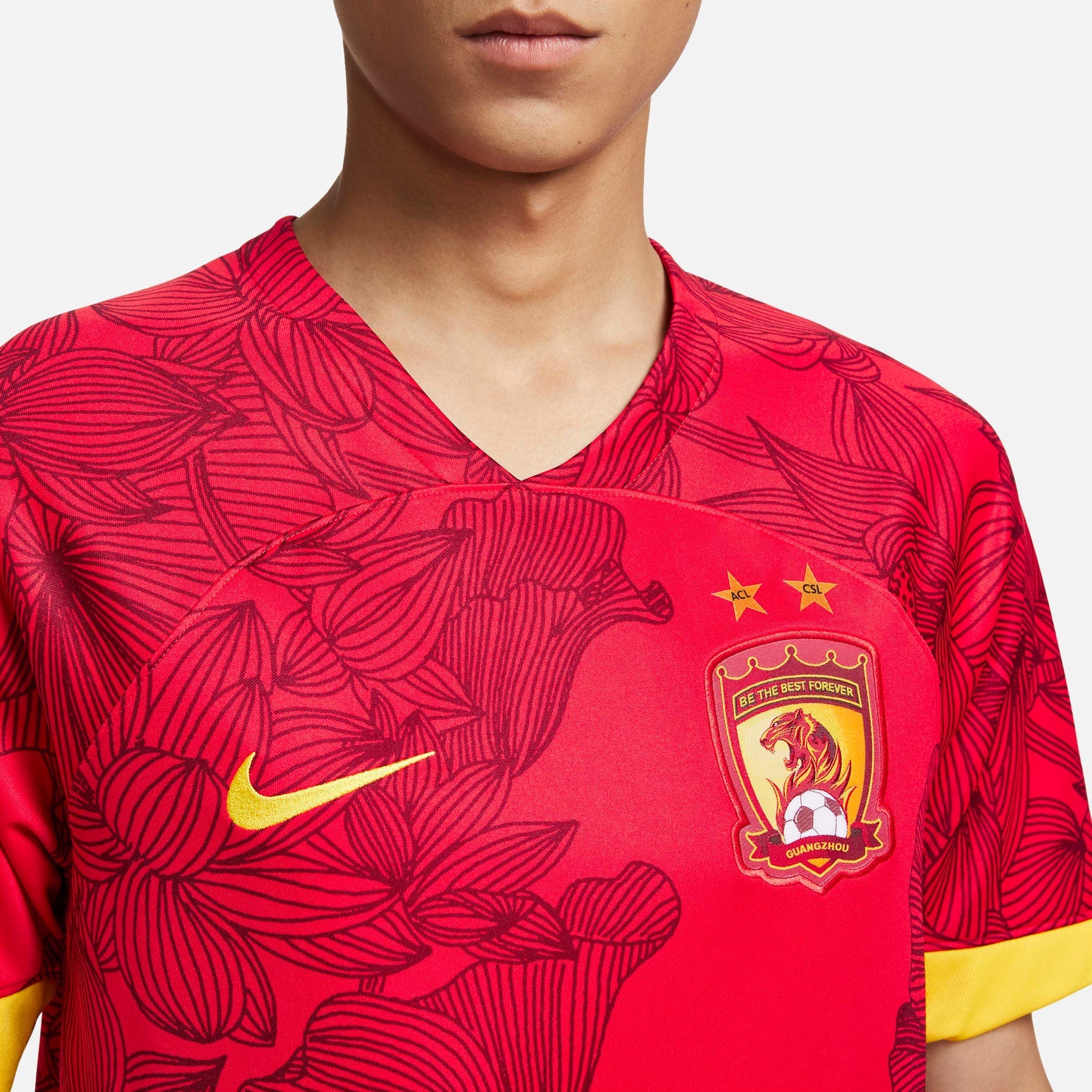 Nike Dri-Fit Guangzhou F.C. Jerseys 'Red' FV3513-657