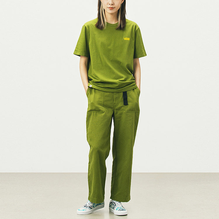 (WMNS) Vans Printing Round-neck Green VN0A5F1WZED
