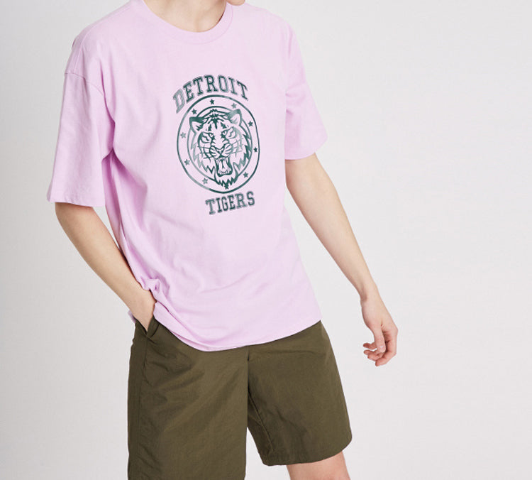 MLB Cartoon Series Round Neck Tee 'Pink' 31TSTL931-46V