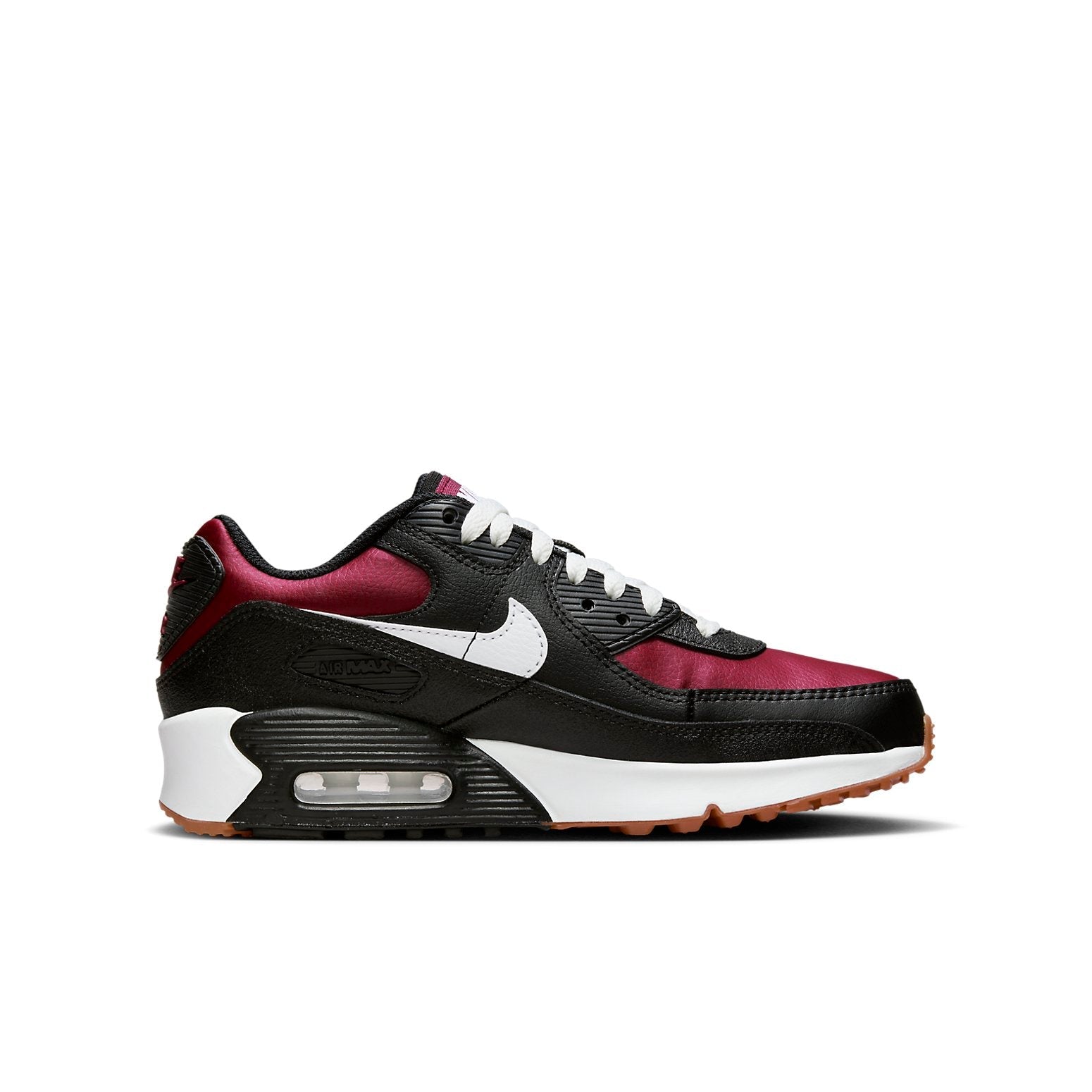 (GS) Nike Air Max 90 Leather 'Black Team Red' CD6864-024