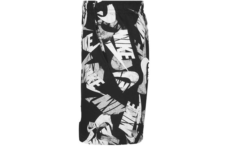 Men's Nike Sportswear Sport Essentials+ Logo Full Print Sports Shorts Black DM6886-010