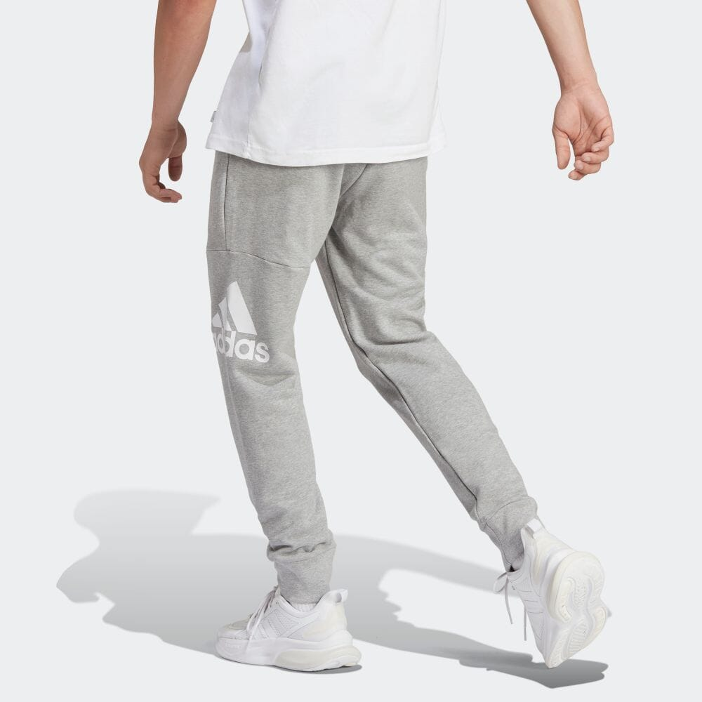 adidas Essentials French Terry Tapered Cuff Logo Pants 'Grey' HA4345