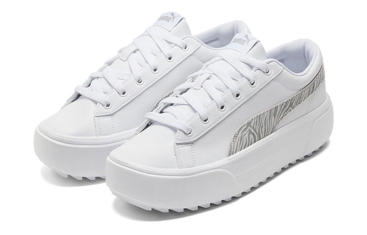 (WMNS) PUMA Kaia Platform Casual Skateboarding Shoes White 383915-02