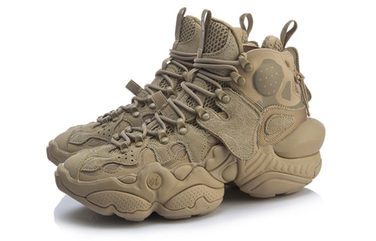 (WMNS) Li-Ning Reburn Ace Mid 'Khaki Brown' AGBP084-1