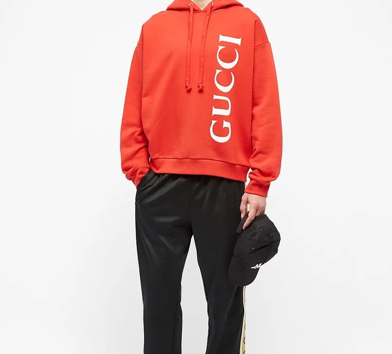 Gucci Large Logo Alphabet Printing Loose Pullover Red 604974-XJB1C-6068