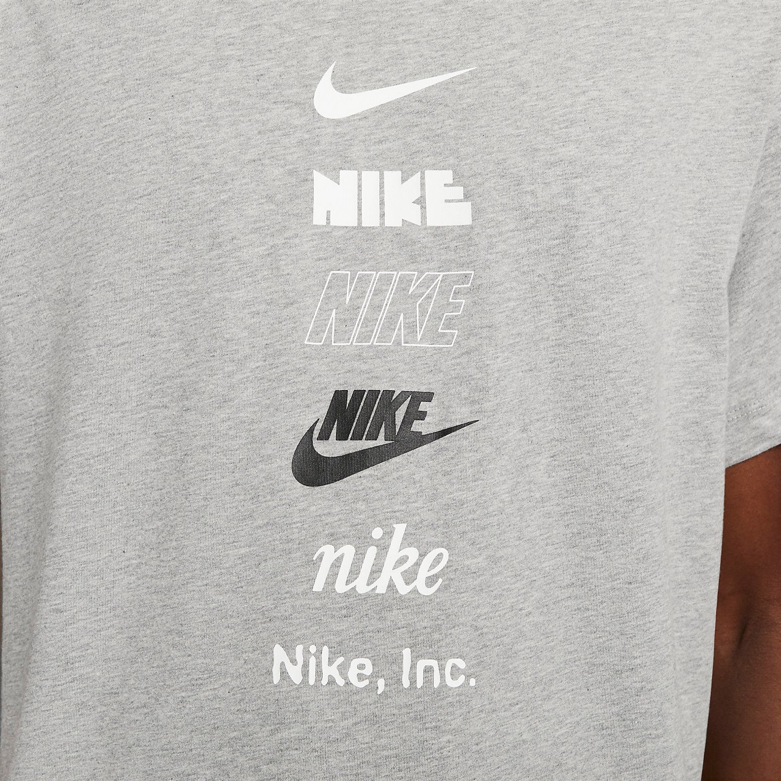 Nike Multi Logo T-Shirt 'Grey' DZ2875-063
