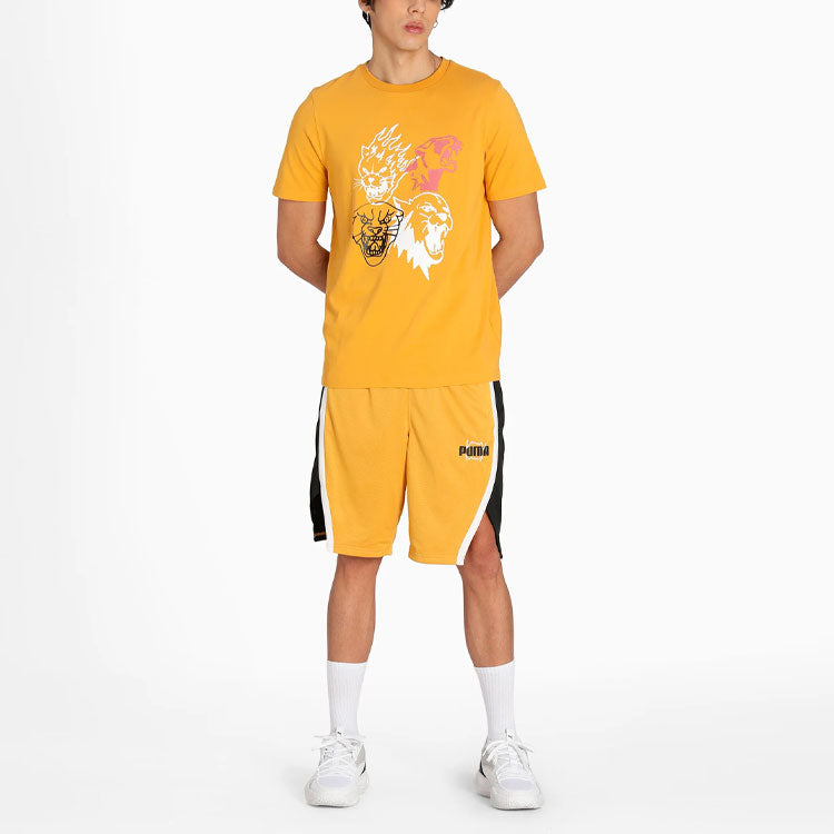 PUMA 4th Quarter Short Sleeve T-Shirt 'Yellow' 532361-06