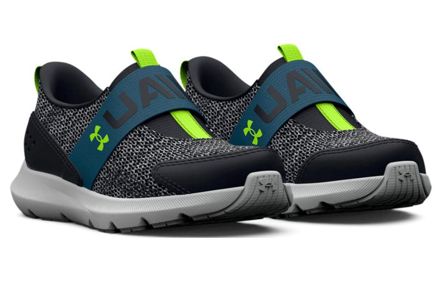(TD) Under Armour Surge 3 Slip 'Black Static Blue' 3026530-002