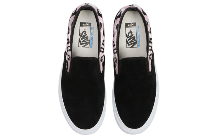 Vans OG Slip-On LX Non-Slip Breathable Low Tops Casual Skateboarding Shoes Unisex Black VN0A3QXYBDP